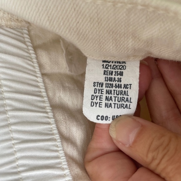 Mother Superior The Half Spring Pleated Greaser Ankle Wide Leg Jeans Act Natural - Picture 7 of 13